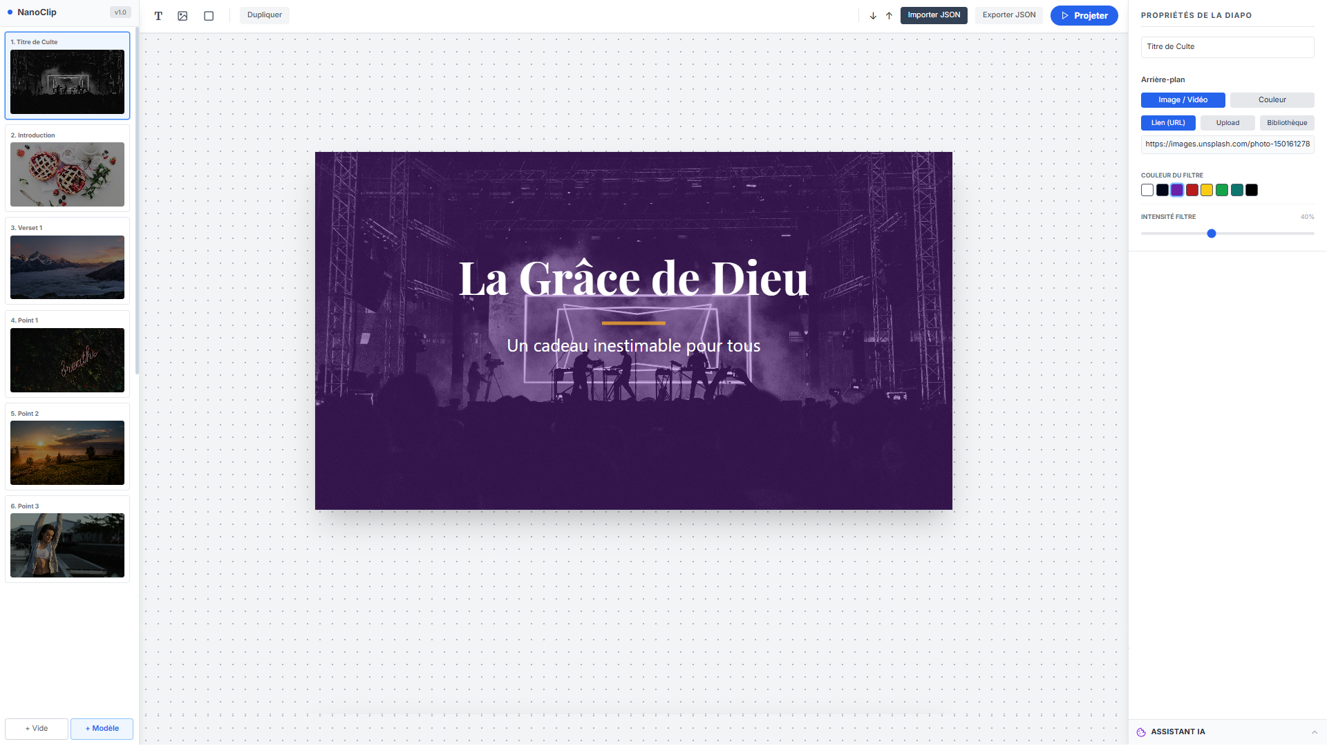 Exemple de présentation bibleo