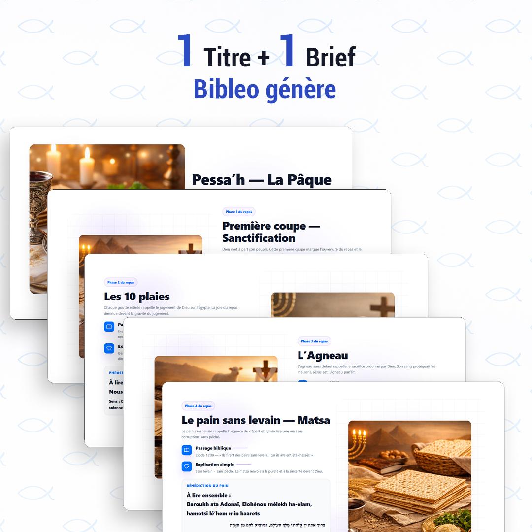 Supports pour l’église bibleo