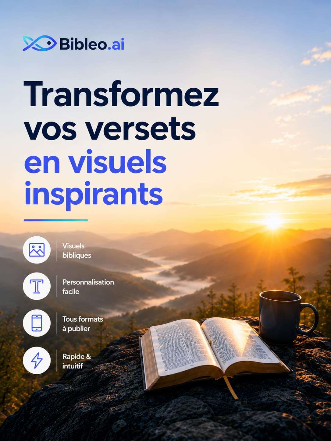 Affiche biblique générée avec Bibleo — exemple 2