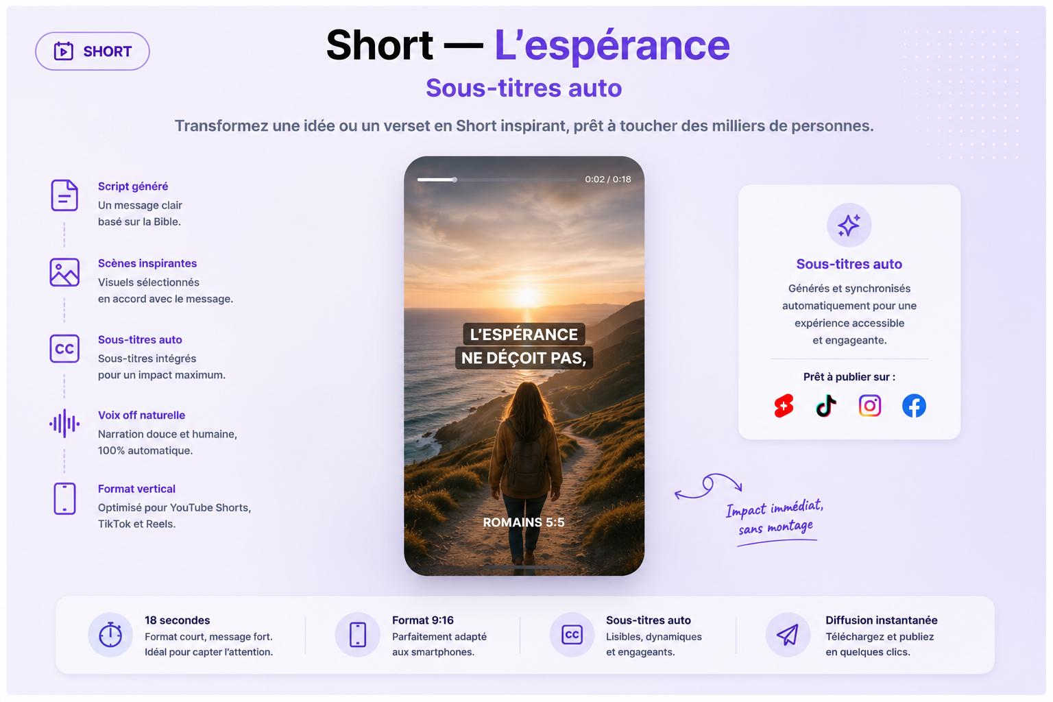 Short — La esperanza — exemple créé avec Bibleo