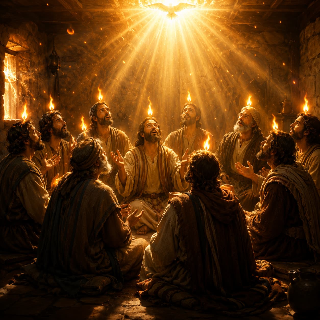 Pentecote — réalisation créée avec Bibleo