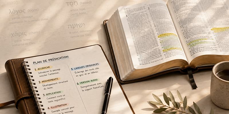 Sermões e pregação — exemple créé avec Bibleo
